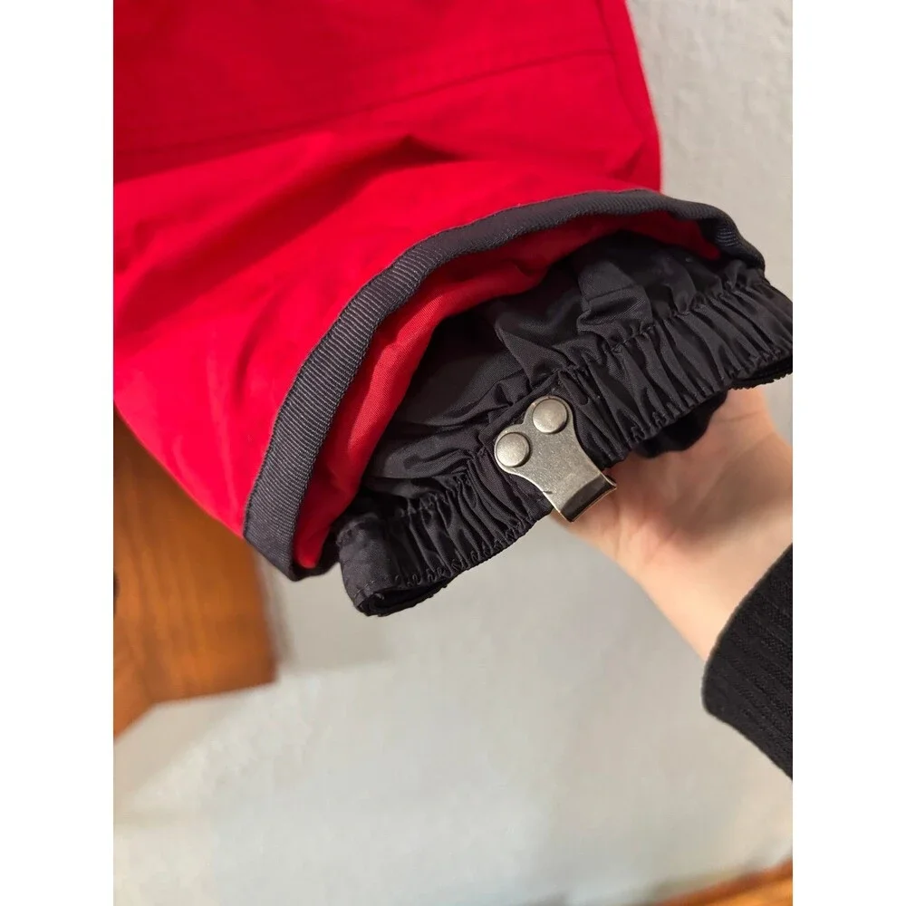 Boys Boden 7/8 128 red waterproof trouser snow pants winter ski